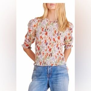 Veronica Beard Multicolor Floral Blouse